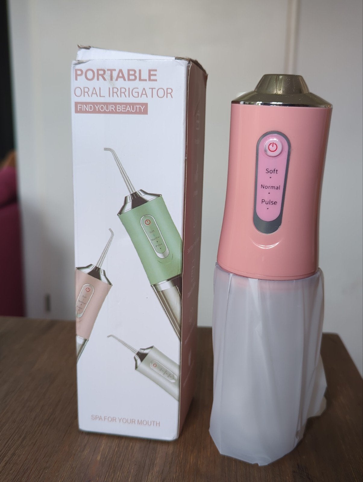 Draagbare Elektrische Waterflosser - Roze, Ophalen of Verzenden, Nieuw, Tandenborstel