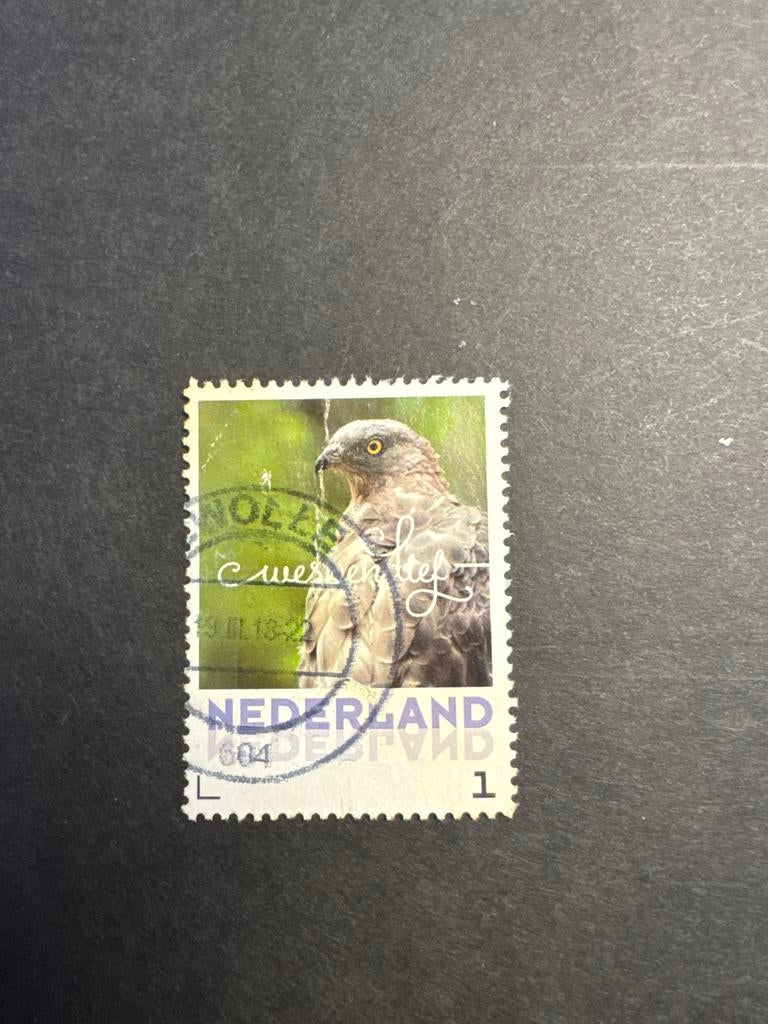 Persoonlijke postzegel met Wespendief - Gestempeld, Ophalen of Verzenden, Na 1940, Gestempeld