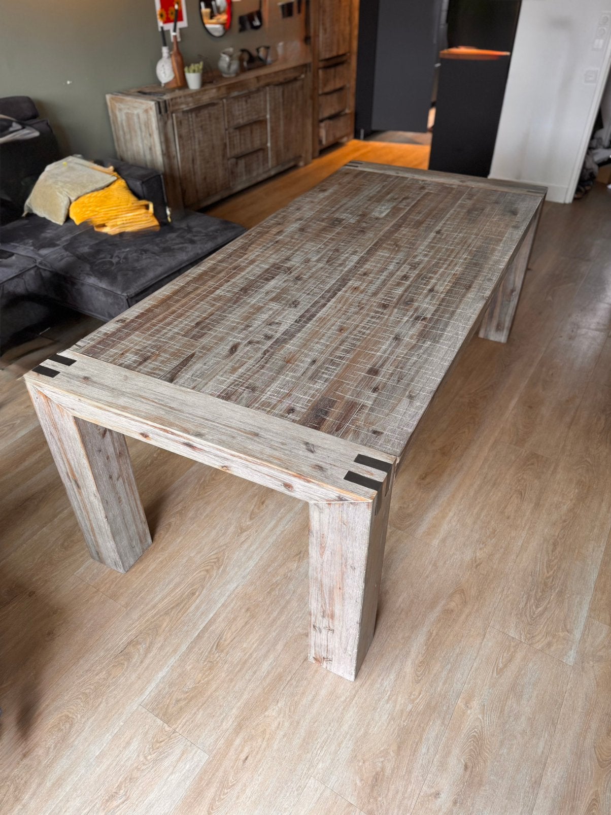 Eettafel 100x200 cm van Pronto Wonen - Gebruikt, Huis en Inrichting, Tafels | Eettafels, Ophalen, Gebruikt, 50 tot 100 cm, Vijf personen of meer