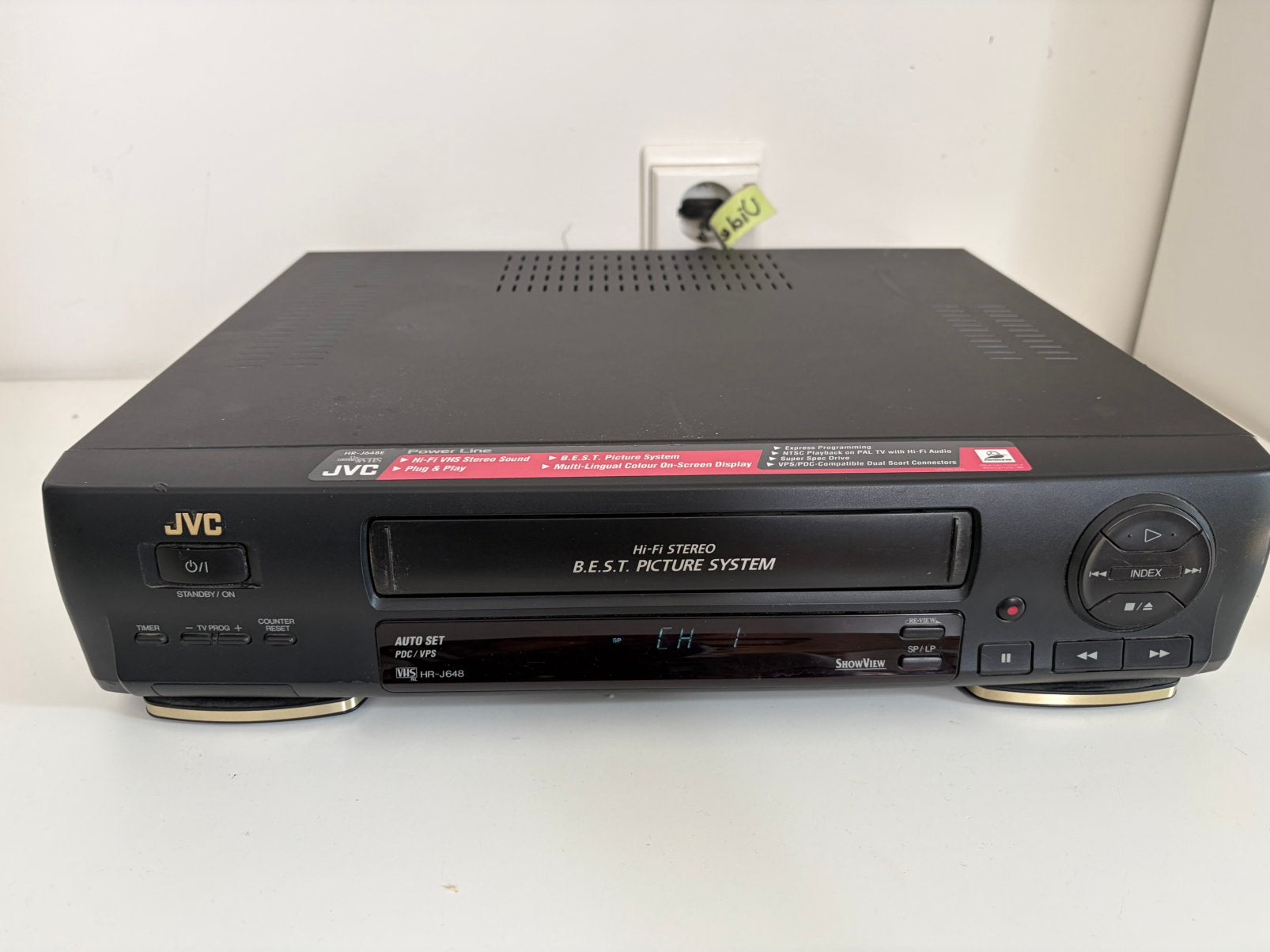 JVC HR-J648 VHS Hi‑Fi videorecorder, Ophalen of Verzenden, Gebruikt, VHS-speler of -recorder