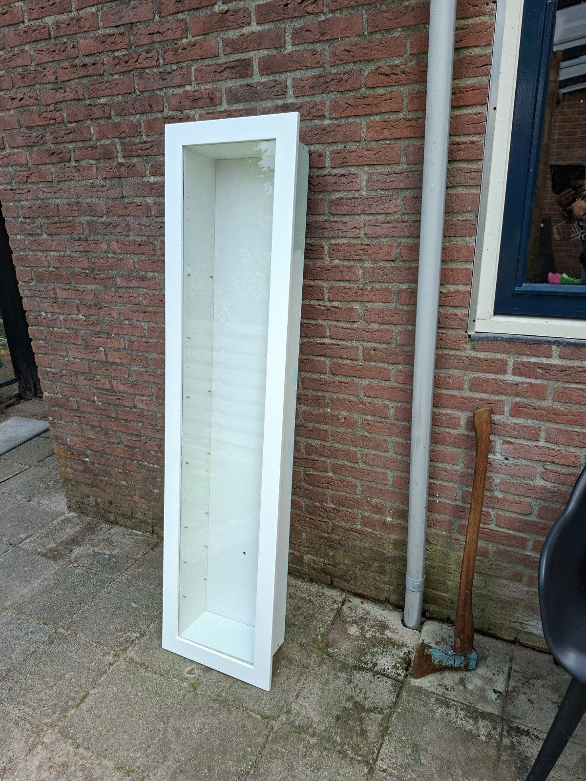 Vitrinekast, Ophalen of Verzenden, Hout, Raamkozijn, Minder dan 75 cm