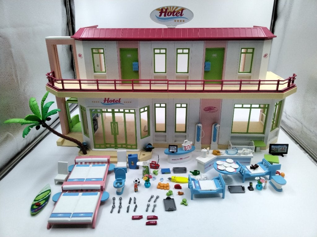Playmobil 5265 familie hotel, Kinderen en Baby's, Speelgoed | Playmobil, Gebruikt, Gebouw, Complete set, Ophalen of Verzenden