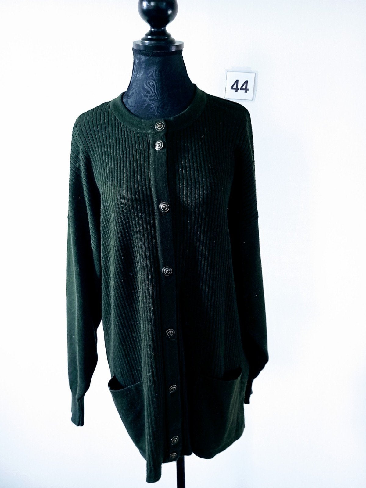 Trui. Vest. Groen. Met knopen. Maat 44. Roberto Sarto, Trui of Vest, Ophalen of Verzenden, Zo goed als nieuw, Roberto Sarto