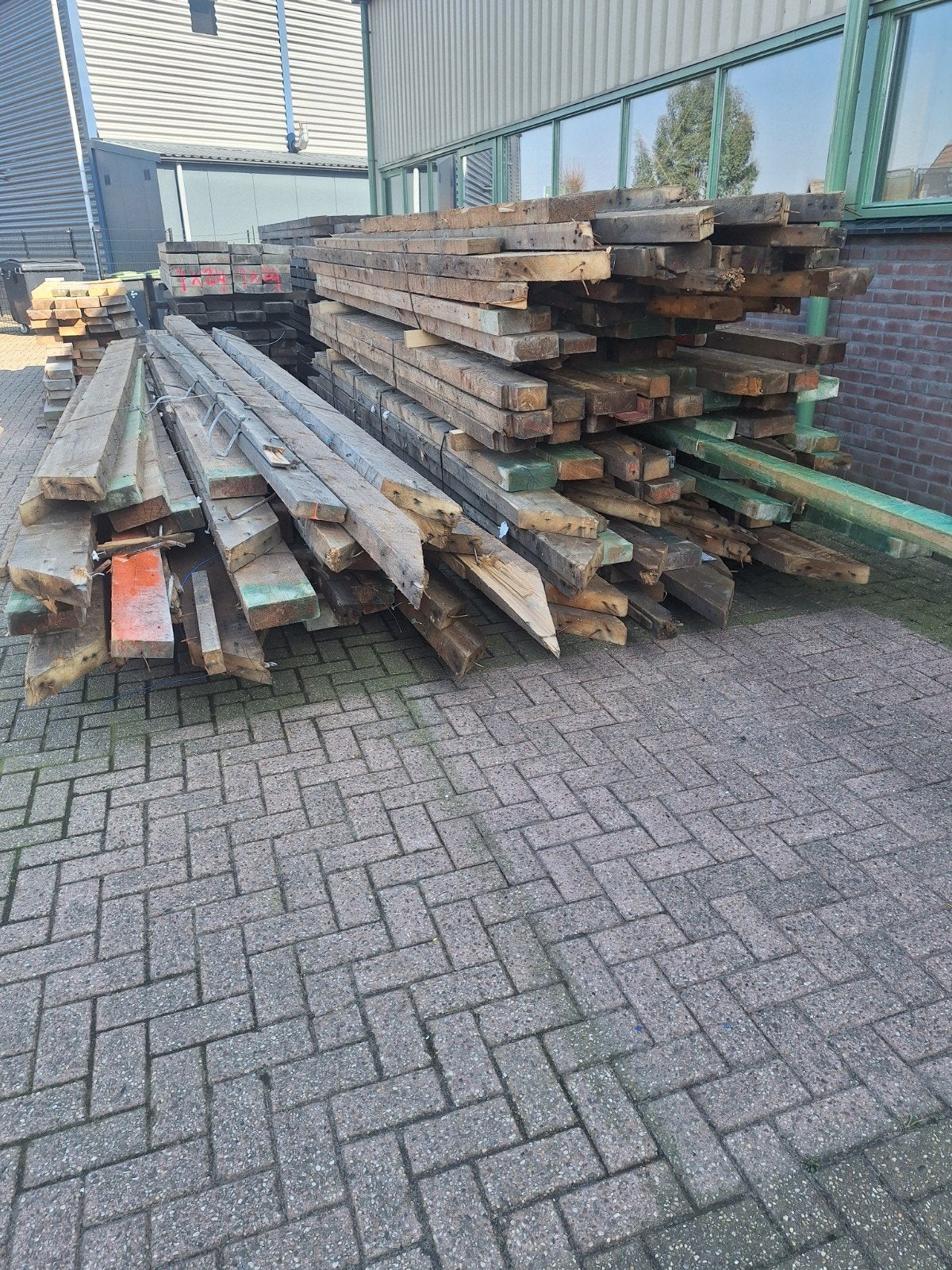 balkhout, Ophalen, Gebruikt, 250 cm of meer, Balken