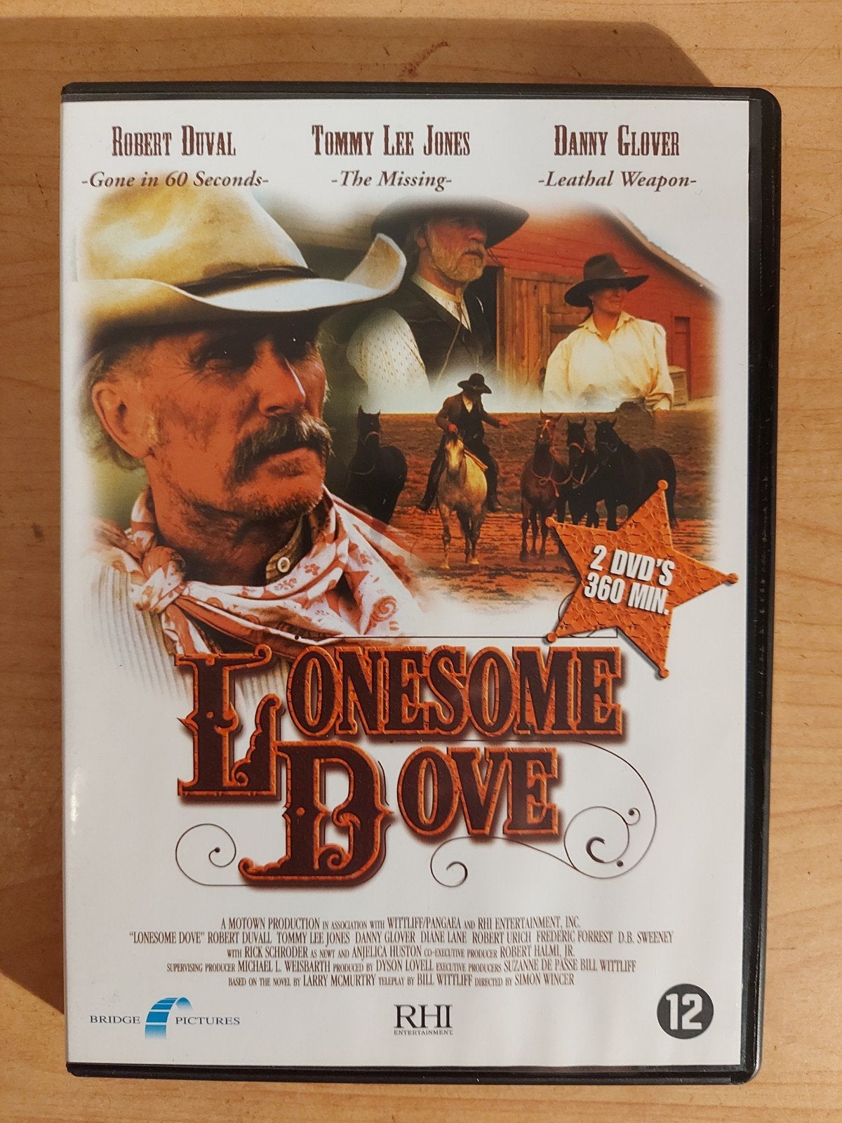 Lonesome Dove - Miniserie 1989 western Robert Duvall, Cd's en Dvd's, Alle leeftijden, Ophalen of Verzenden, Zo goed als nieuw