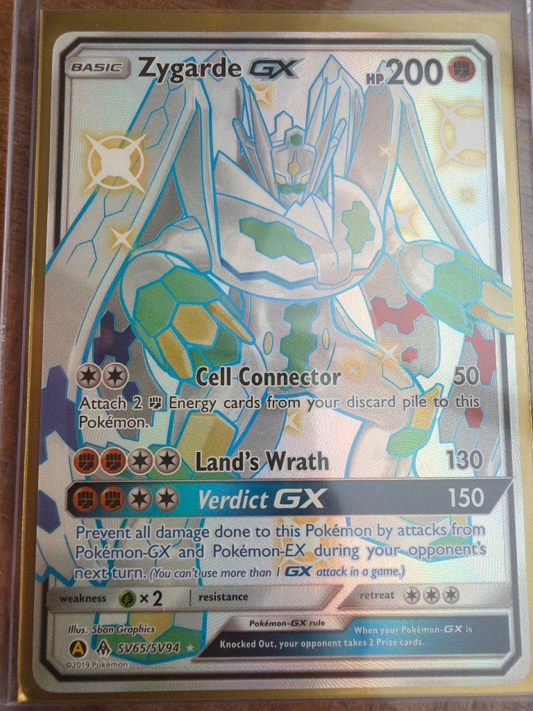 Zygarde GX – Shiny Vault – Hidden Fates, Ophalen of Verzenden, Zo goed als nieuw, Losse kaart