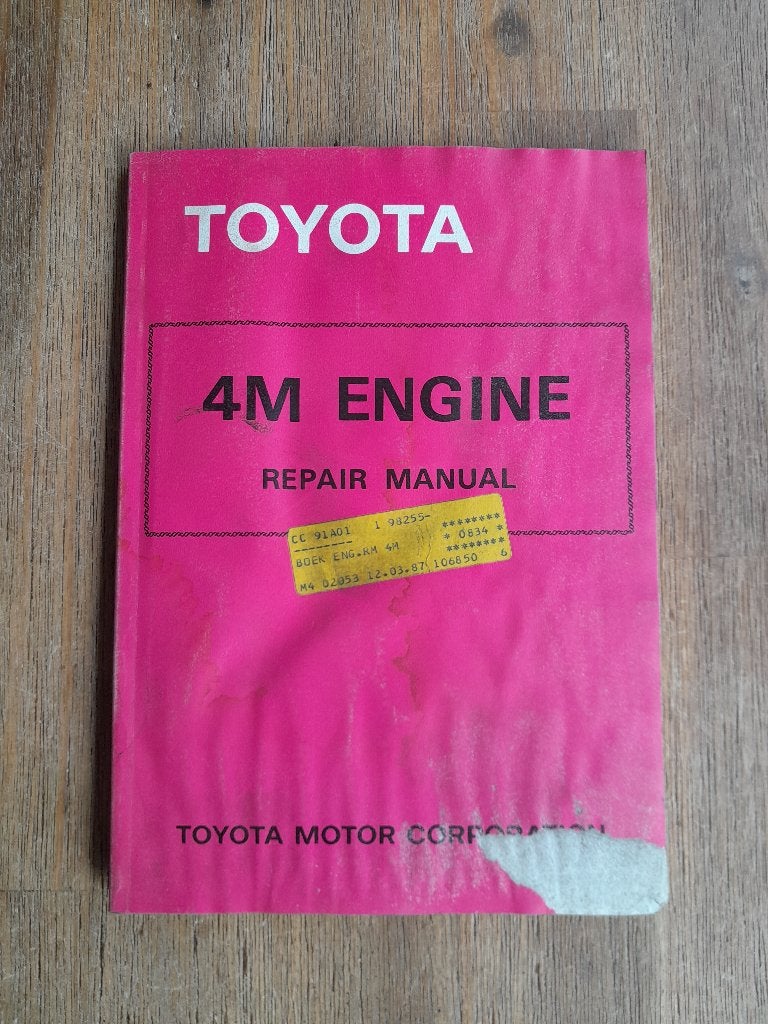 WERKPLAATSHANDBOEK - TOYOTA 4M MOTOR/ENGINE - Repair Manual, Ophalen of Verzenden