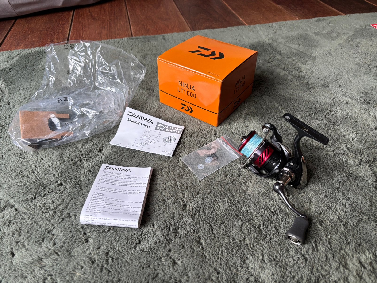 Daiwa Ninja LT 23 1000 spin, Ophalen of Verzenden, Zo goed als nieuw, Molen