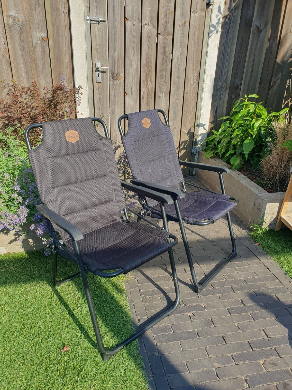 2x Opvouwbare Campingstoelen - Obelink, Ophalen, Zo goed als nieuw, Campingstoel
