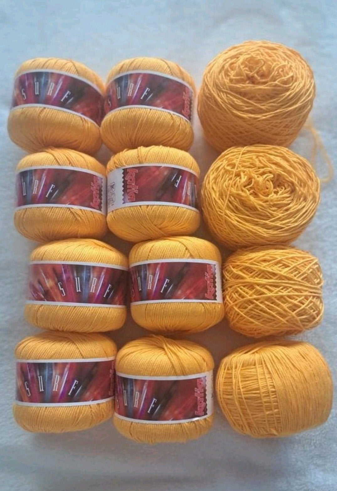 Katia Surf garen - 13 bollen geel, Ophalen of Verzenden, Nieuw, Breien of Haken, Wol of Garen