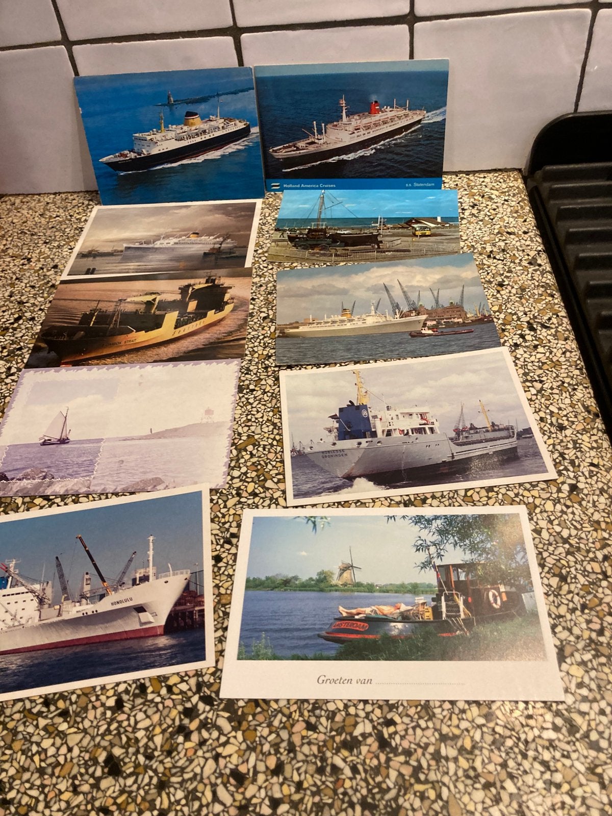 Set kaarten boten, Ophalen of Verzenden, Zo goed als nieuw, Kaart, Foto of Prent