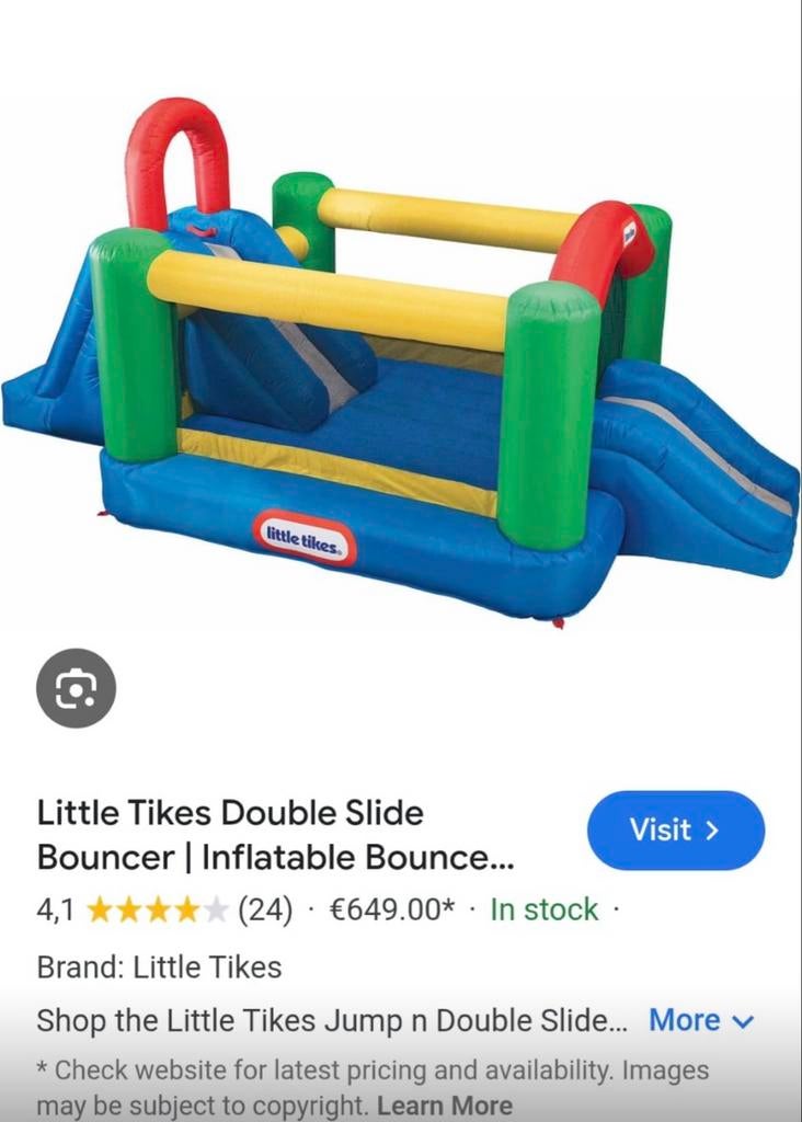 Little Tikes Double Slide Bouncer - Zo goed als nieuw, Ophalen, Zo goed als nieuw