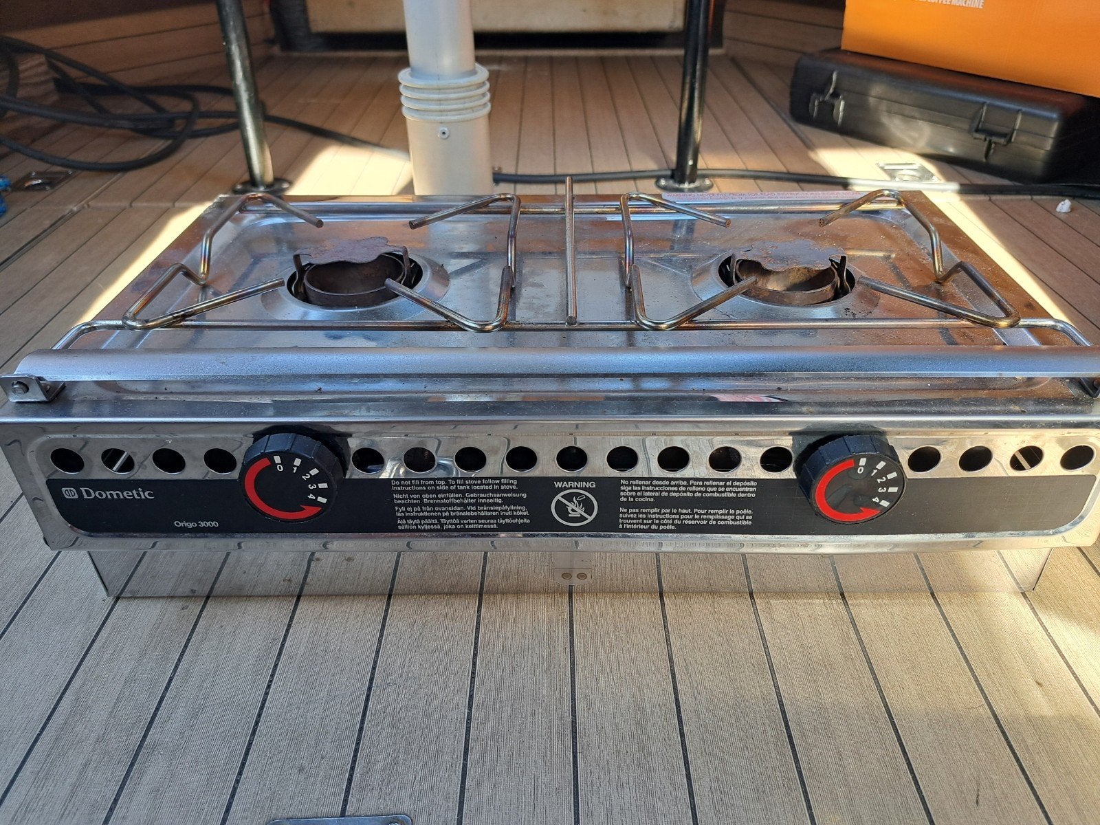 2 pits spiritus brander Dometic, Caravans en Kamperen, Kampeeraccessoires, Ophalen of Verzenden, Gebruikt
