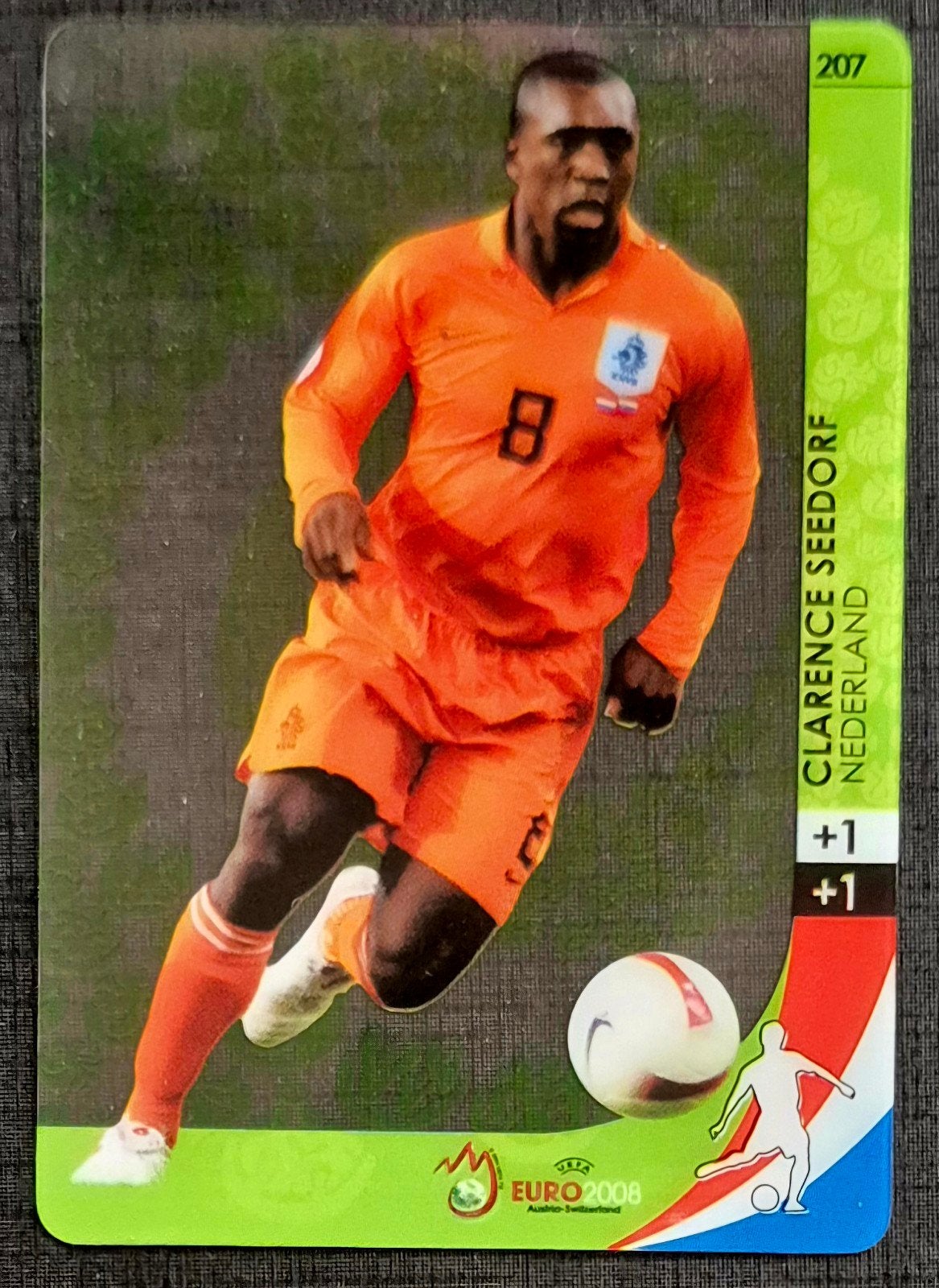 Panini Ultra Card Clarence Seedorf - Nederland, EK 2008, Ophalen of Verzenden, Zo goed als nieuw, Plaatje