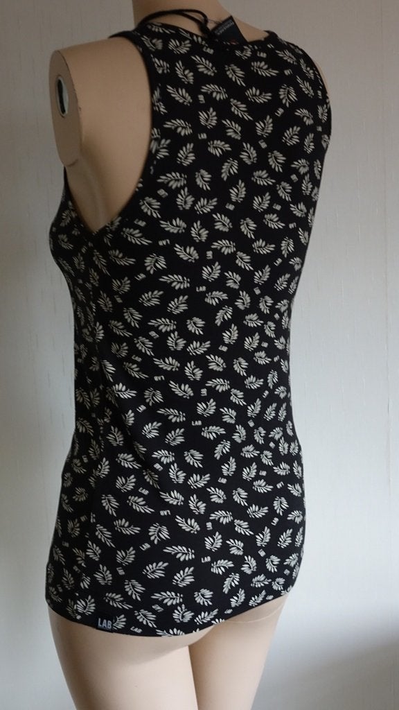 nieuwe zwart/beige PENN EN INK top, Penn & Ink, Verzenden, Zwart, Nieuw