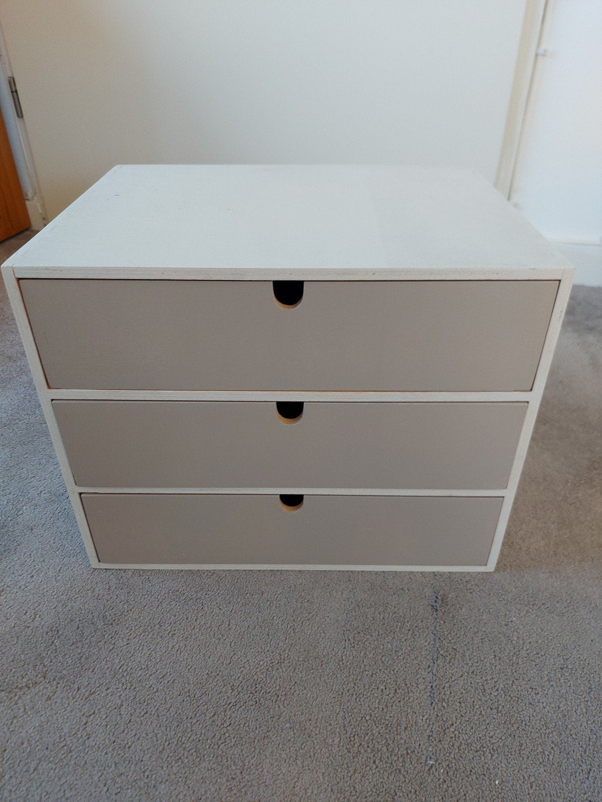 Vintage 3 ladenkastje Moppe A4 Ikea B 36,2 X D 28 X H 28,5, 3 of 4 laden, Minder dan 100 cm, 25 tot 50 cm, 50 tot 100 cm