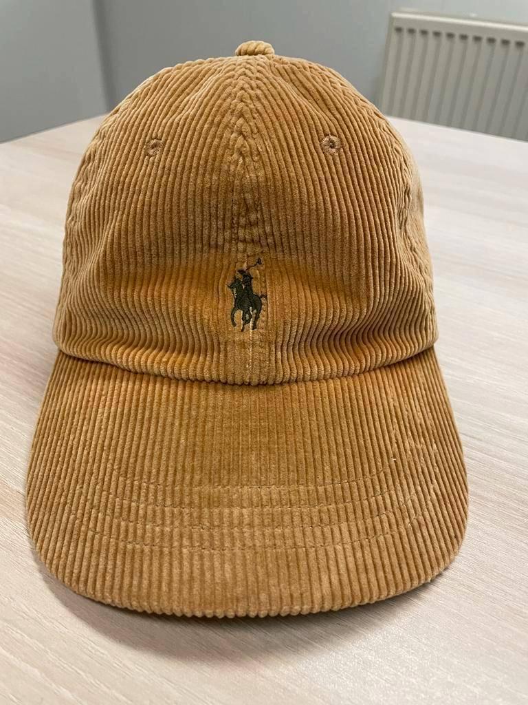 Ralph Lauren Pet Corduroy Met Lederen Bandje Cap, Ophalen, One size fits all, Pet, Polo Ralph Lauren