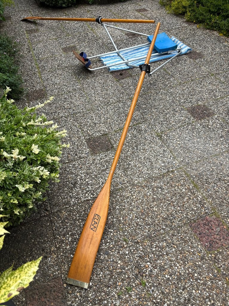 Funskiff/Roeibank met roeispanen - Elan, Ophalen, Gebruikt