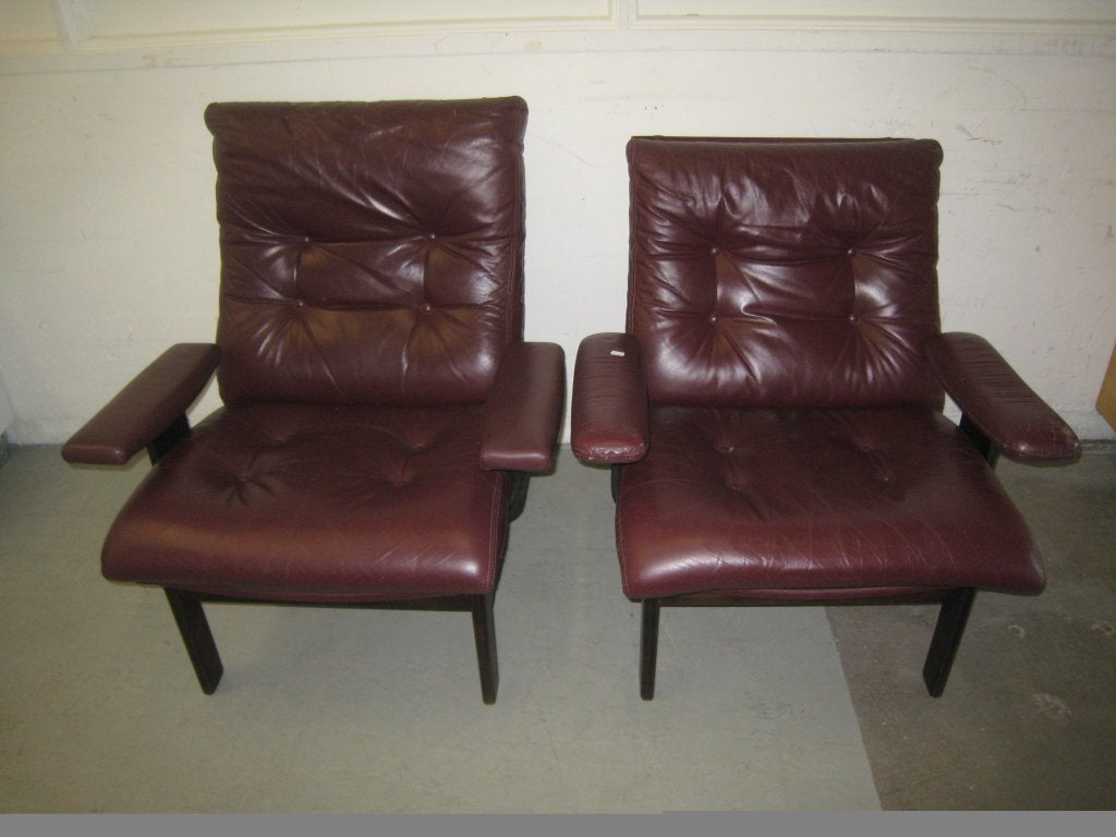 Set van 2 vintage Scandinavische fauteuils, Huis en Inrichting, Niet ingevuld, Gebruikt, Niet ingevuld, Niet ingevuld