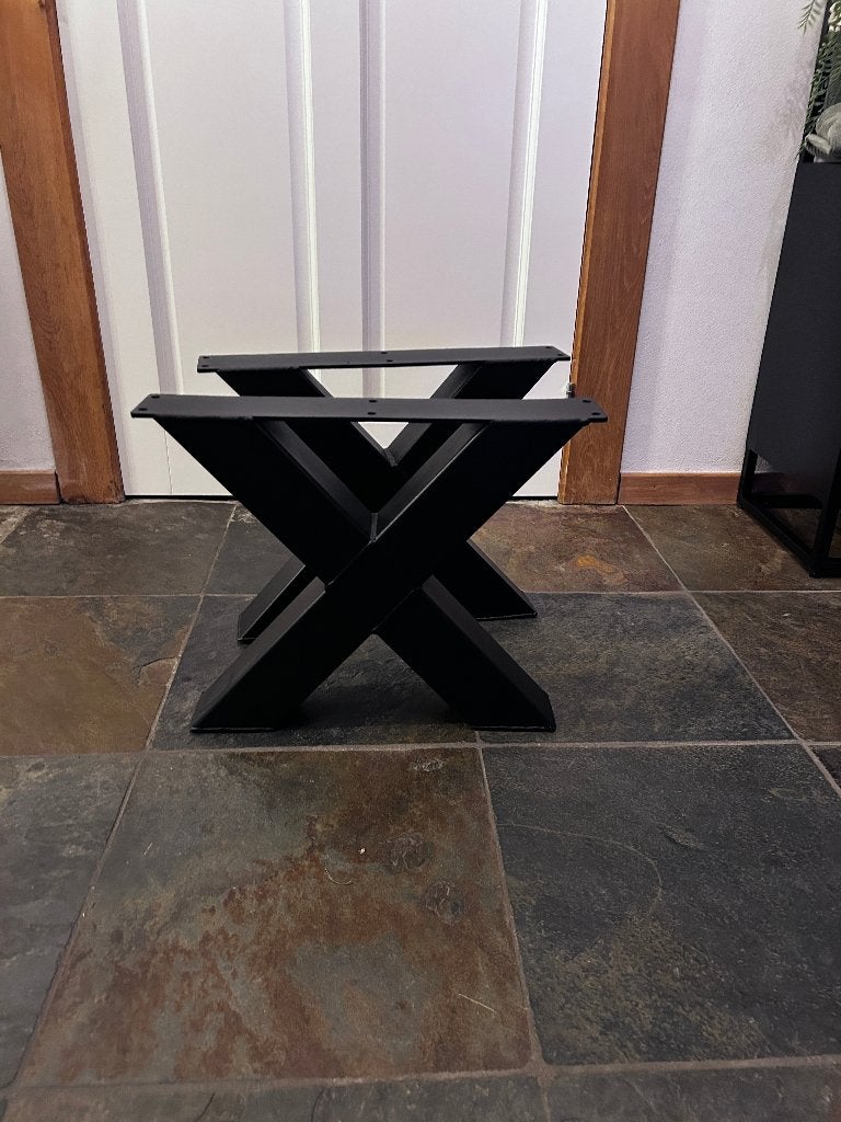 X tafelpoot  poten poot hout, Ophalen, Tafelpoot, Nieuw, 50 tot 100 cm