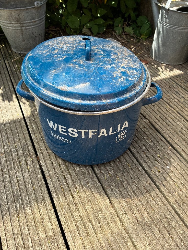 Weckketel, Ophalen, Gebruikt, Metaal, Blauw