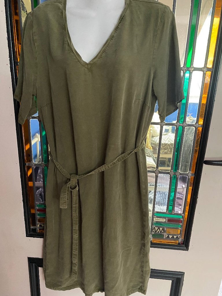 Zgan Anna jurk in army green 40, Maat 38/40 (M), Anna, Ophalen of Verzenden, Zo goed als nieuw