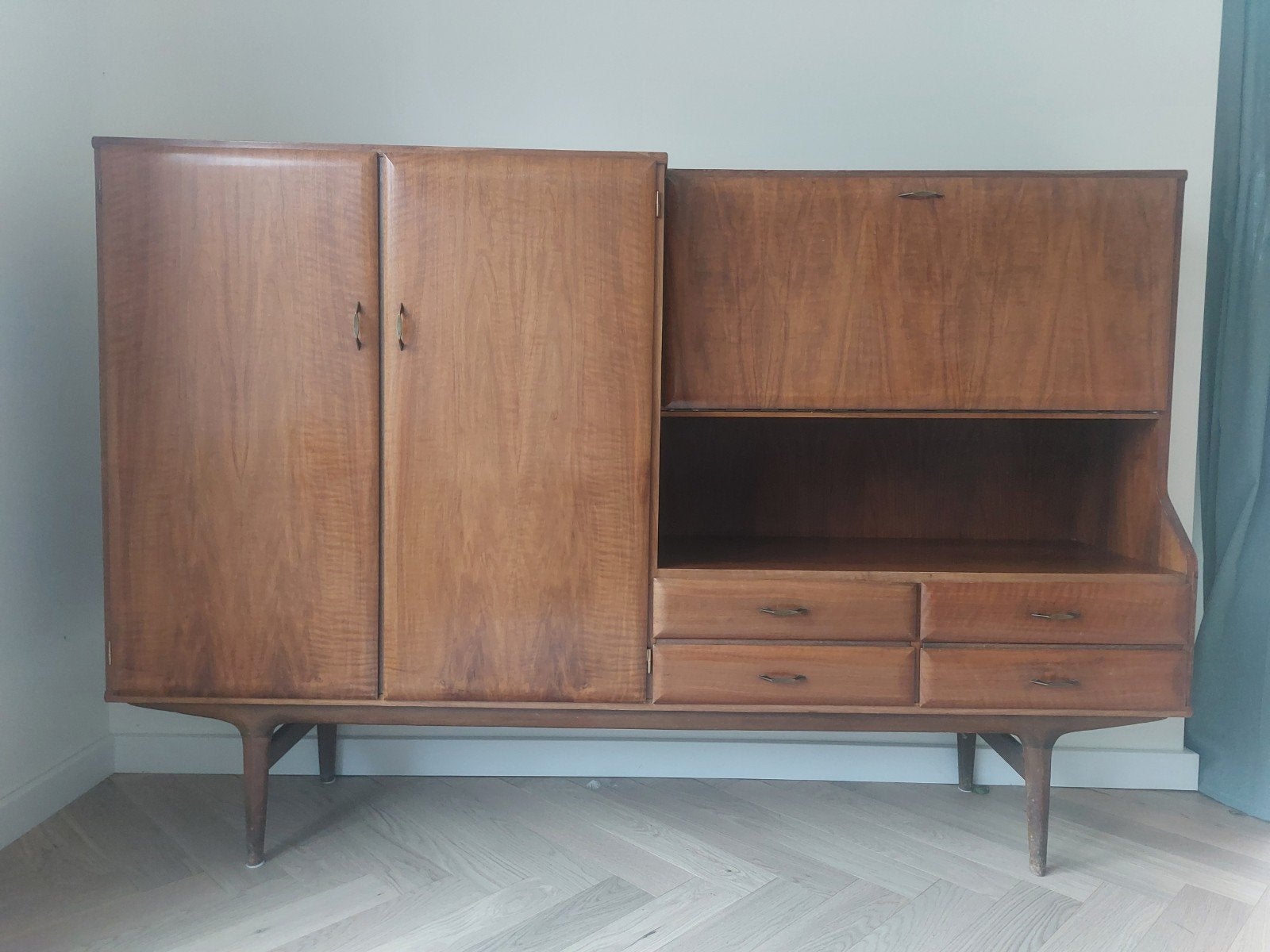 vintage Deens design dressoir, Ophalen, Vintage Deens design, Gebruikt, 100 tot 150 cm