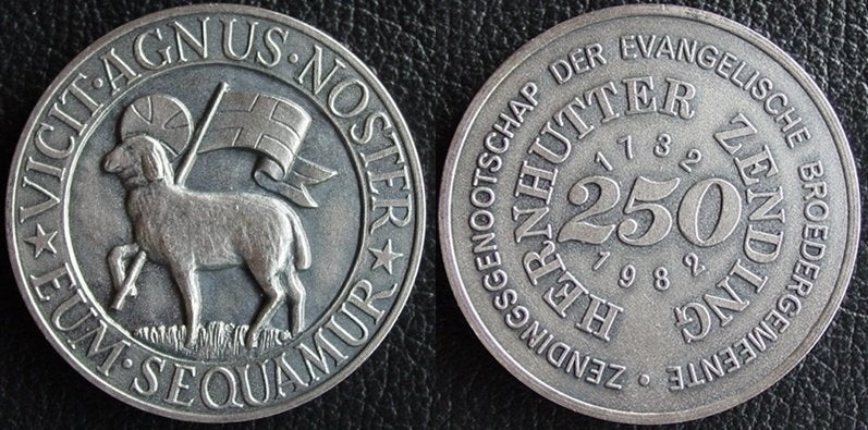 Grote penning 250 jaar Hernhutters, Verzenden, Overige materialen, Nederland