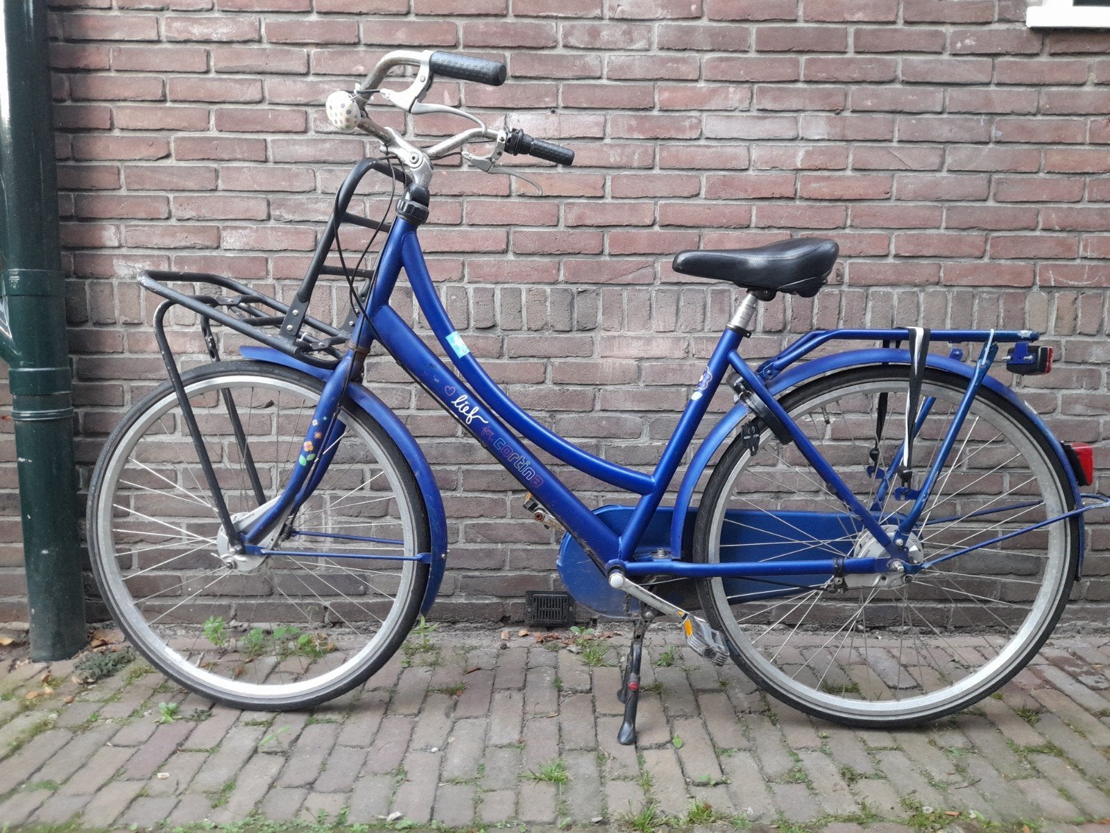Lief! Cortina transportfiets, blauw, 3 versnellingen, Gebruikt, Versnellingen, 50 tot 53 cm, Ophalen