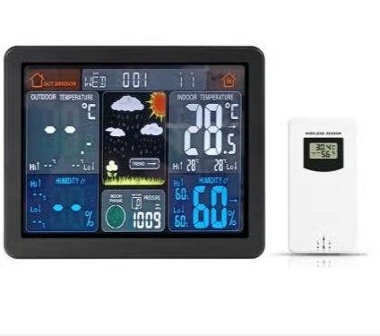 Draadloos Weerstation met Wekker & Thermometer, Ophalen of Verzenden, Nieuw
