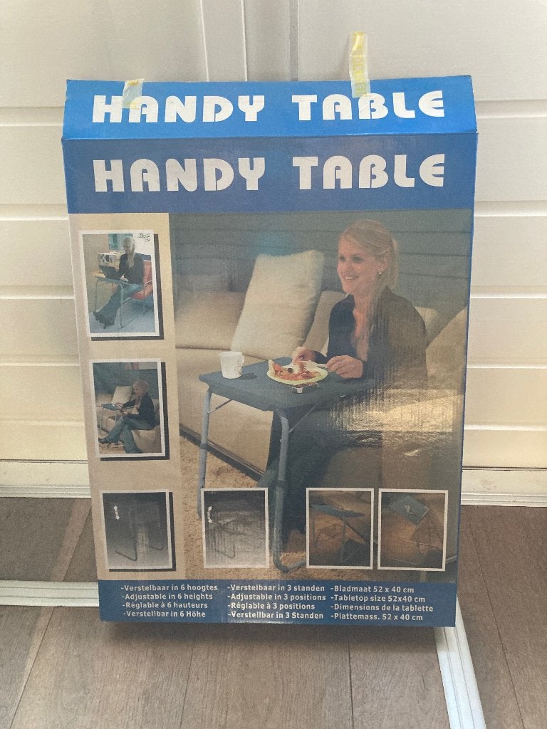 handige bijzettafel, Minder dan 55 cm, Metaal of Aluminium, Nieuw, Rechthoekig