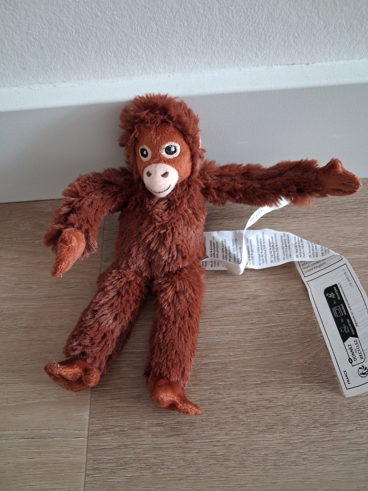 Nieuw! Knuffel Ikea aap aapje mini Djungelskog L1568, Ophalen of Verzenden