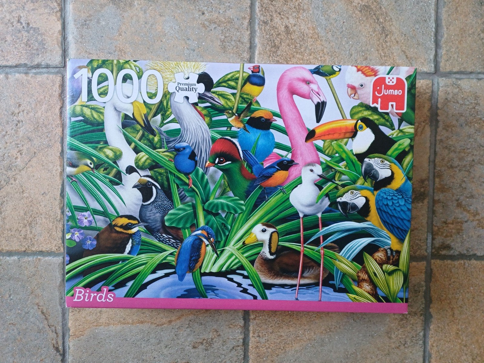 Puzzel King 1000 stukjes vogels, Ophalen of Verzenden, 500 t/m 1500 stukjes, Zo goed als nieuw, Legpuzzel