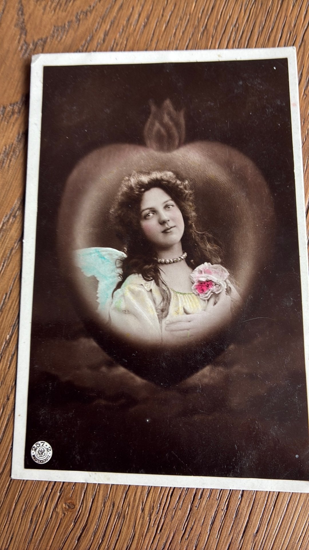 Fotokaart.1904. Vrouw, lang haar, Ophalen of Verzenden, Voor 1920, Ongelopen, Overige thema's