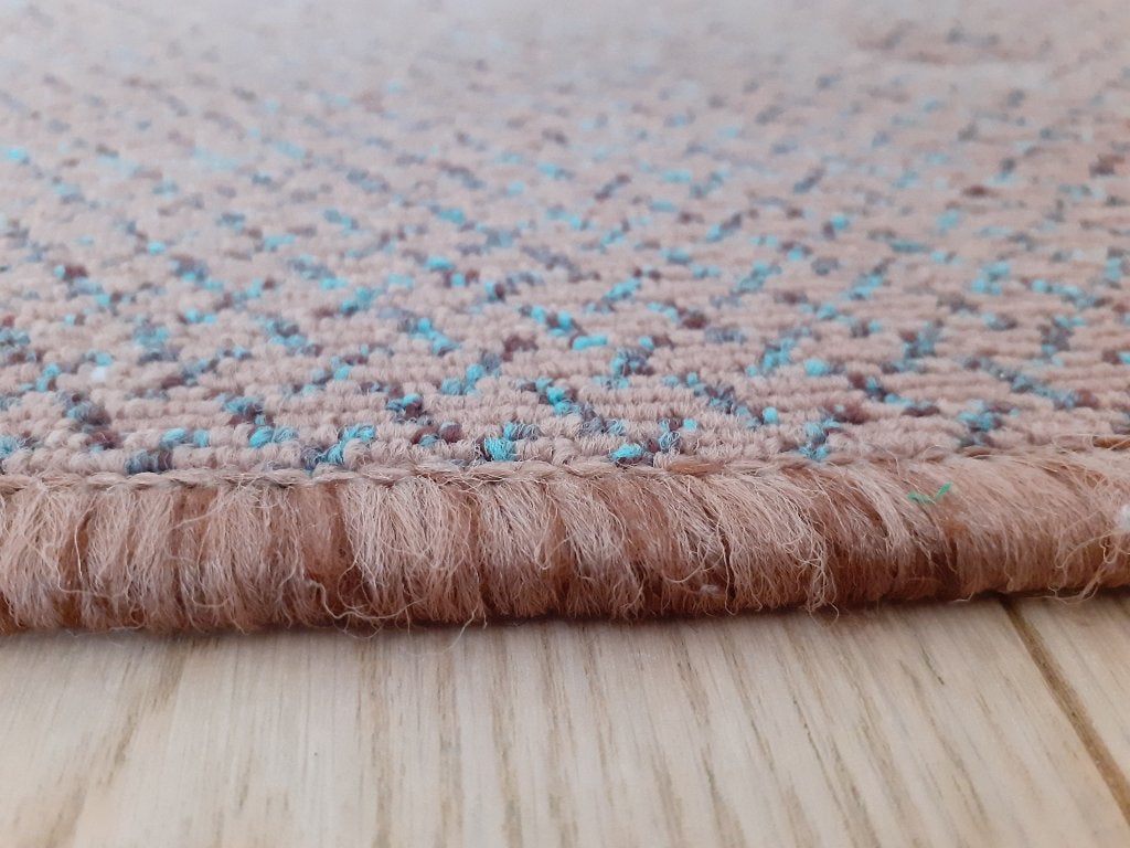 Vloerkleed 195 x 150 cm – Terracotta & Turquoise detail, Ophalen, Gebruikt, 150 tot 200 cm, 150 tot 200 cm
