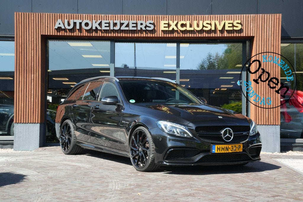 Mercedes-Benz C-klasse Estate AMG 63 476PK Leer MultiBeam St, Auto's, Mercedes-Benz, Bedrijf, Te koop, C-Klasse, ABS, Achteruitrijcamera