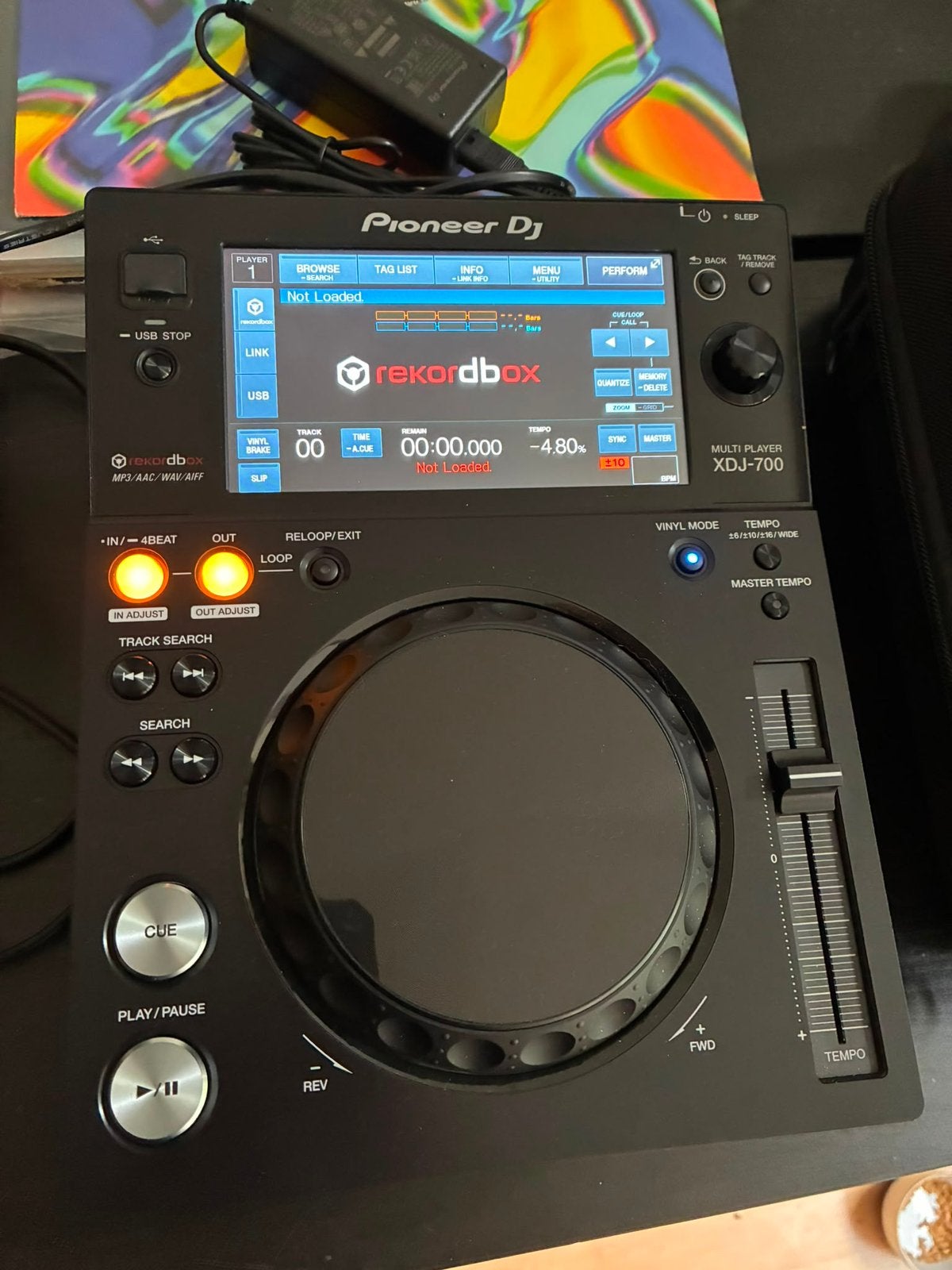 Pioneer XDJ-700 inc flightbag ZGAN, Ophalen, Zo goed als nieuw, Pioneer