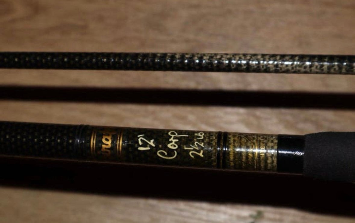 Alan Brown Spiralen 12ft 2,5lb karperhengel, Ophalen, Zo goed als nieuw, Werphengel