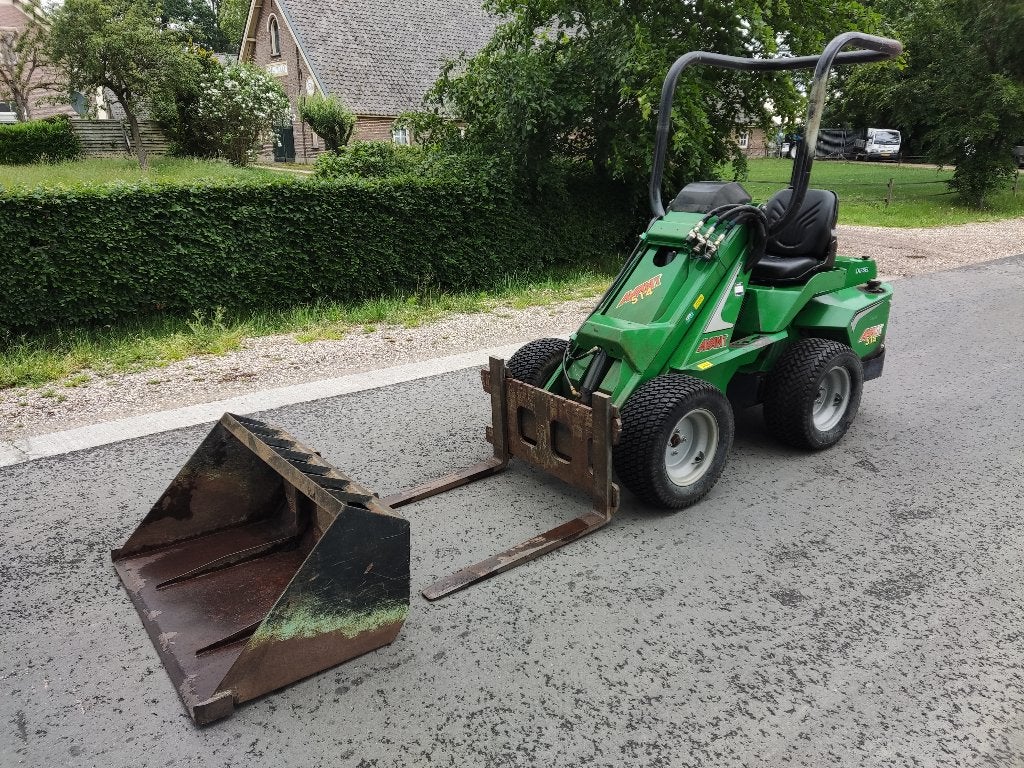 AVANT minishovel (type 514, Kubota diesel, bak / palletvork)