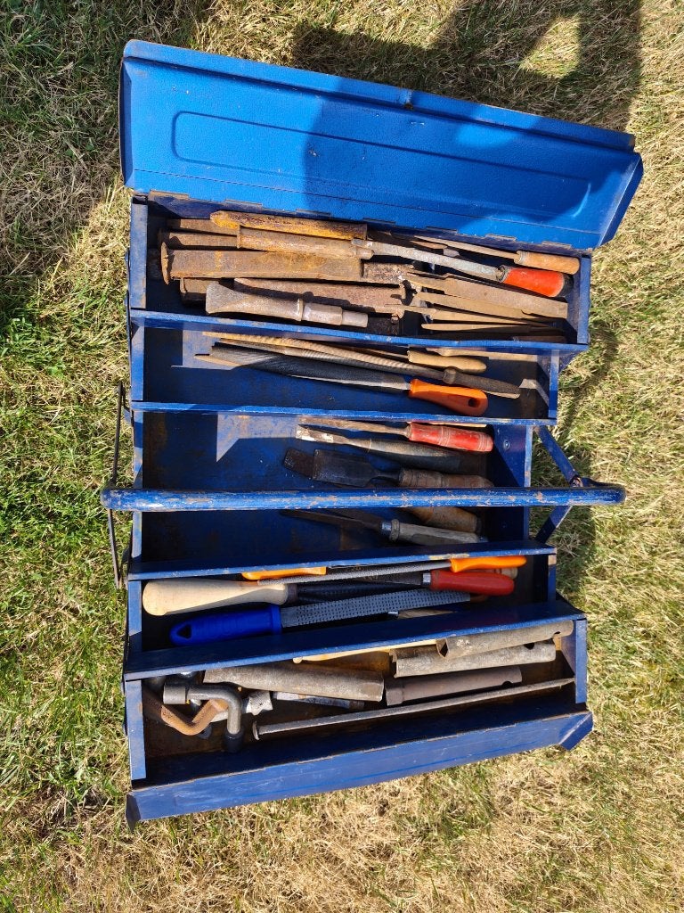 gereedschapskist met partij gereedschap incl kist, Ophalen of Verzenden, Gebruikt