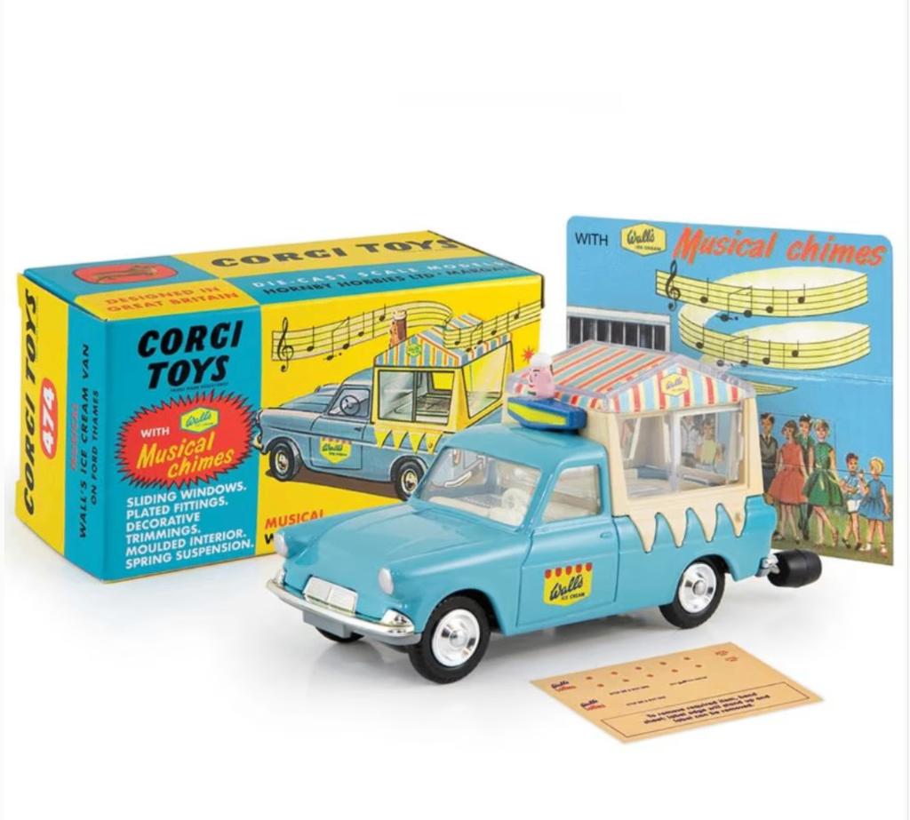 Ford Thames Wall's Ice Cream MUSIC Van Corgi NEW 1/46 R. 474, Verzenden, Nieuw, Auto, Corgi