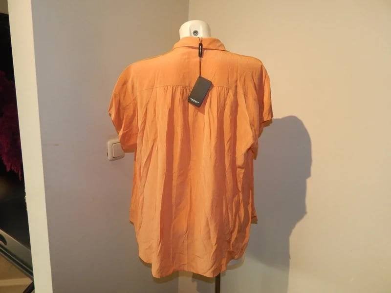 Repeat zijde blouse top mooie koraal tint xs maar baggyNieuw, Repeat, Verzenden, Nieuw, Oranje