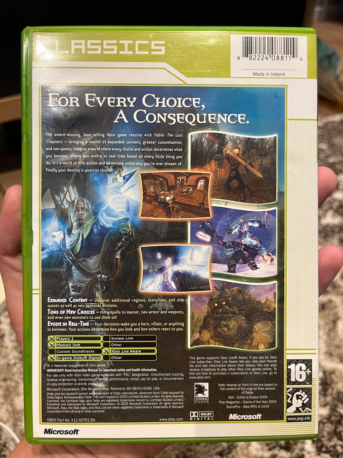 Fable: The Lost Chapters - Xbox Classics (PAL), 1 speler, Ophalen of Verzenden, Zo goed als nieuw, Role Playing Game (Rpg)