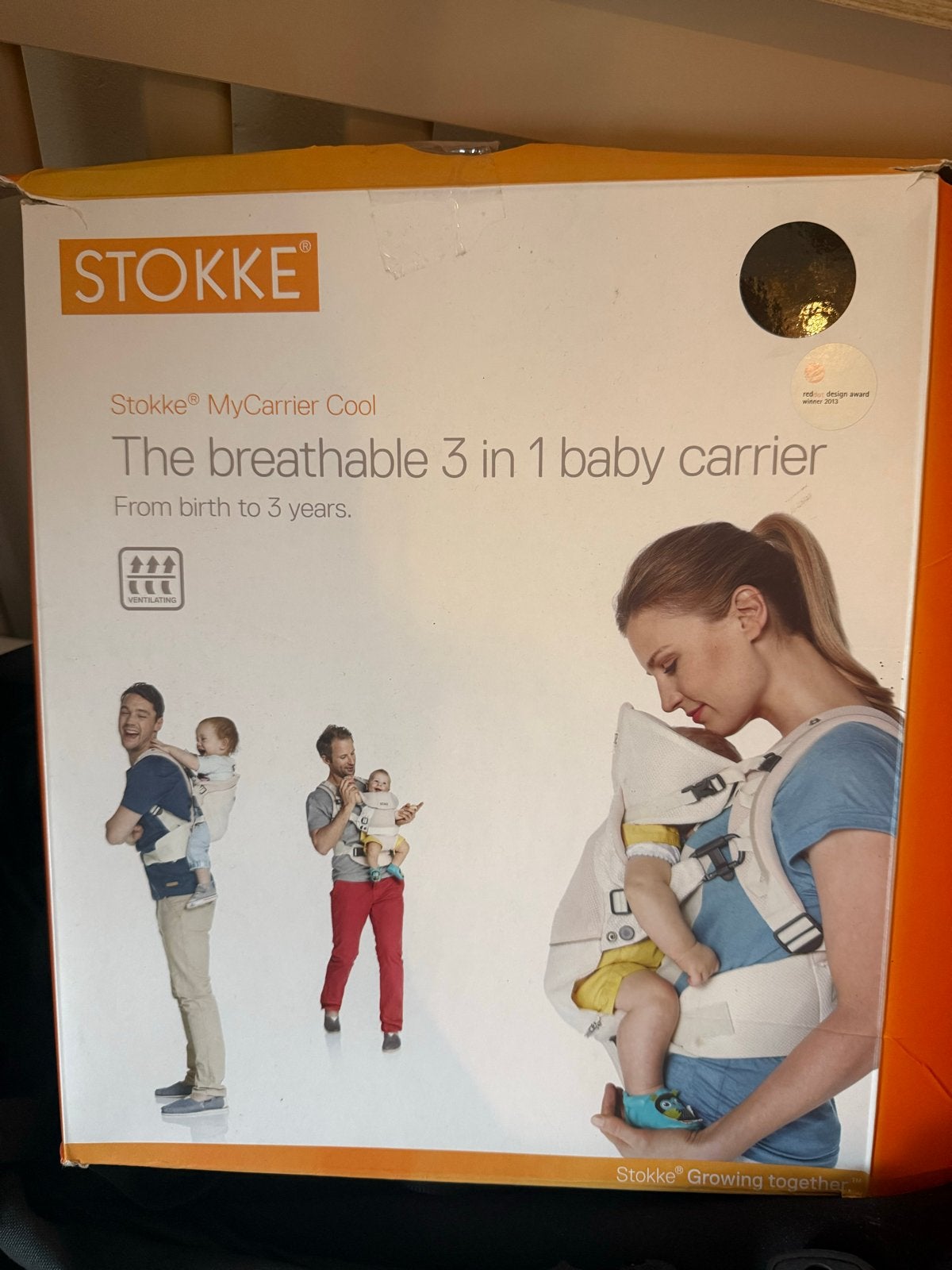 Stokke MyCarrier Cool 3-in-1 Ademende Draagzak, Kinderen en Baby's, Babydragers en Draagdoeken, Gebruikt, Buik of Rug, Draagzak