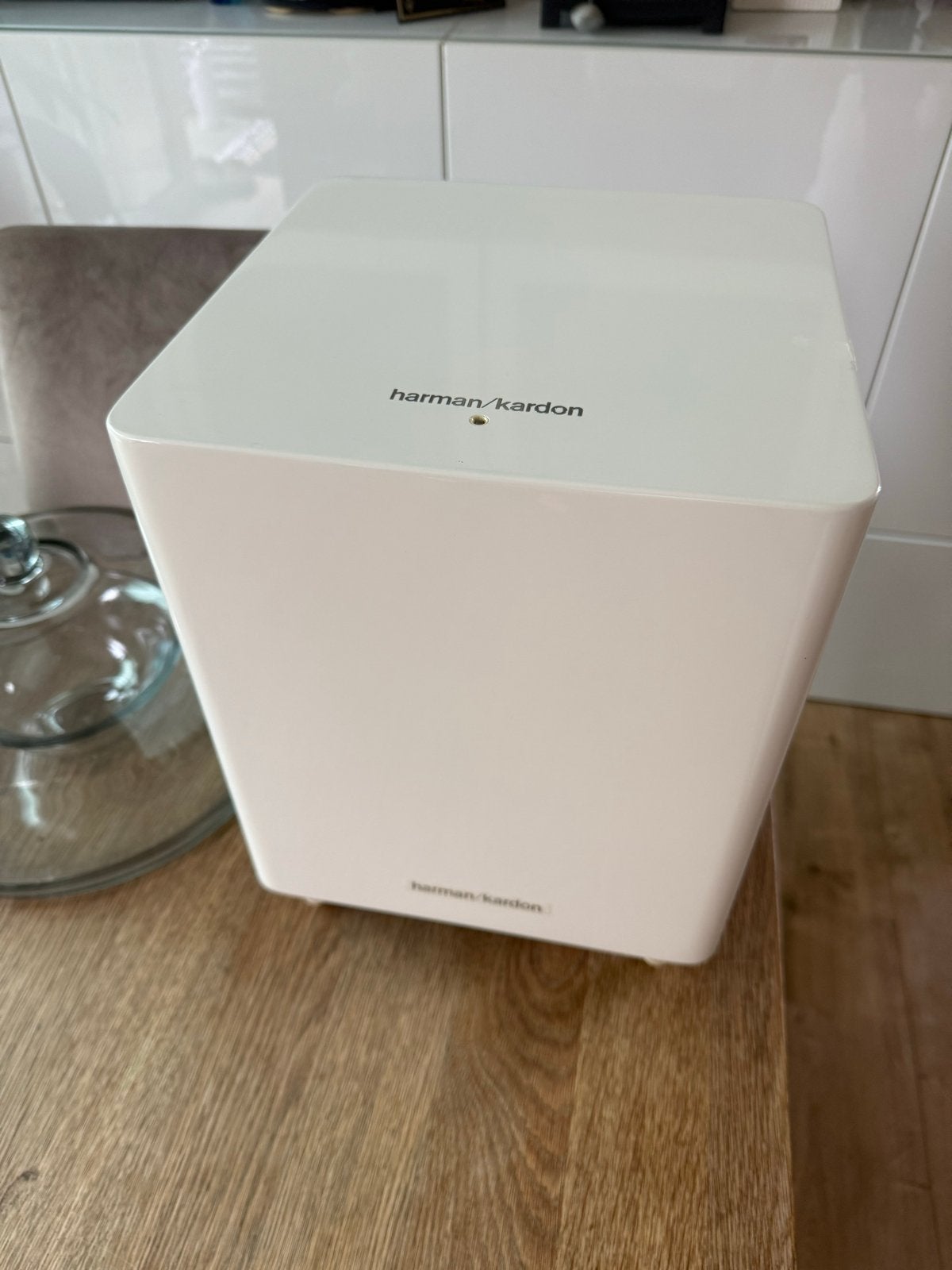 Harman Kardon HKTS210SUB/230 Subwoofer Wit, Gebruikt, Subwoofer, Geschikt voor surround/home cinema, Harman Kardon