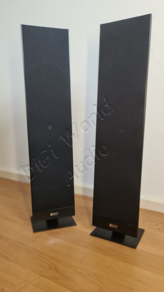 KEF T301 2½-weg set ultra slanke speakers 3,5cm dun, 150 watt of meer, Speakerset, Ophalen of Verzenden, Zo goed als nieuw