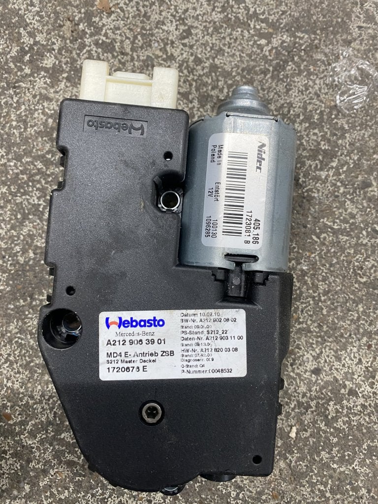 Motor schuifdak A2129063901 W212 E Klasse, Auto-onderdelen, Elektronica en Kabels, Niet ingevuld, Gebruikt, Mercedes-Benz, Niet ingevuld
