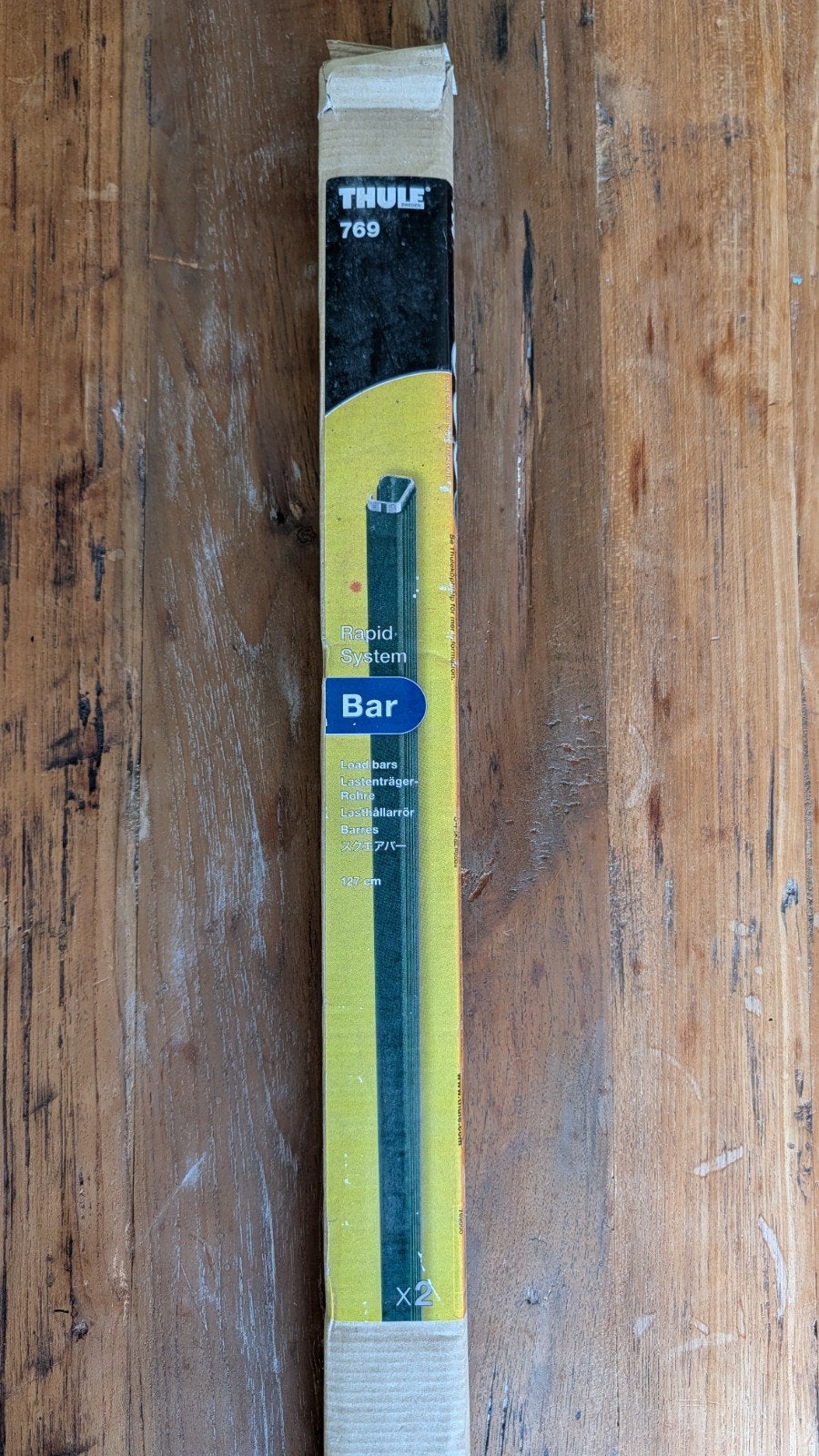 Thule 769 dakdragerstangen 127 cm., Ophalen