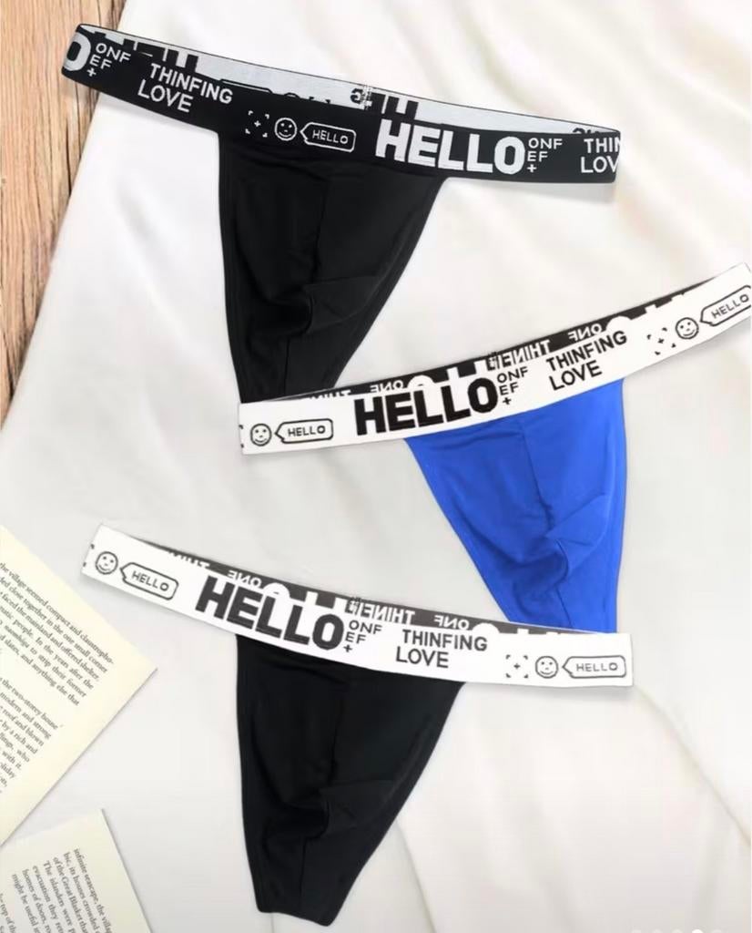 Heren strings set van 3x Splinternieuw, Kleding | Heren, Ondergoed, Ophalen of Verzenden, Zwart, Onbekend, Slip