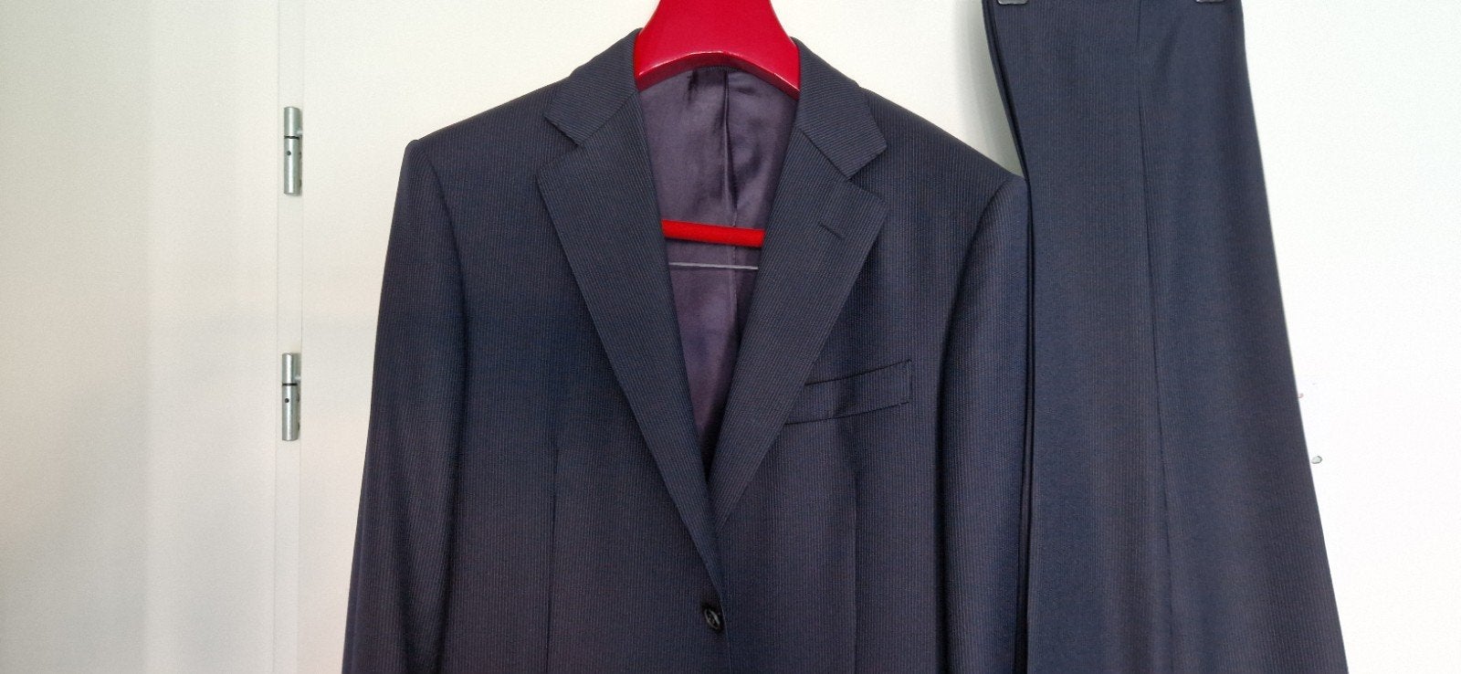Donkerblauw SuitSupply kostuum maat 48 - Zo goed als nieuw, Kleding | Heren, Kostuums en Colberts, SuitSupply, Ophalen of Verzenden